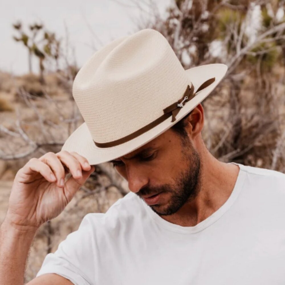 Stetson Open Road Hemp Straw Hat, 7 3/8 size